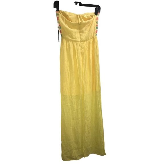 WOMEN'S Yellow‎ Tube Dress Size Small - Picture 2 of 10